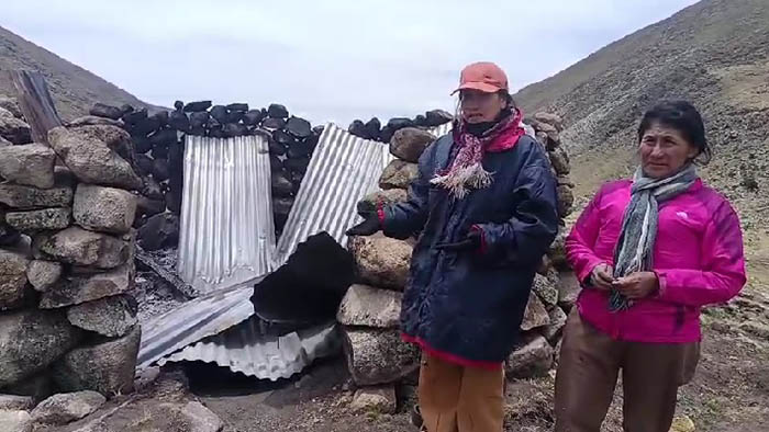 Chalhuanca: acusan a Marcelina Espinoza y otras personas más por destruir cabañas de criadores de alpacas en Rumicruz - Pampahuasi